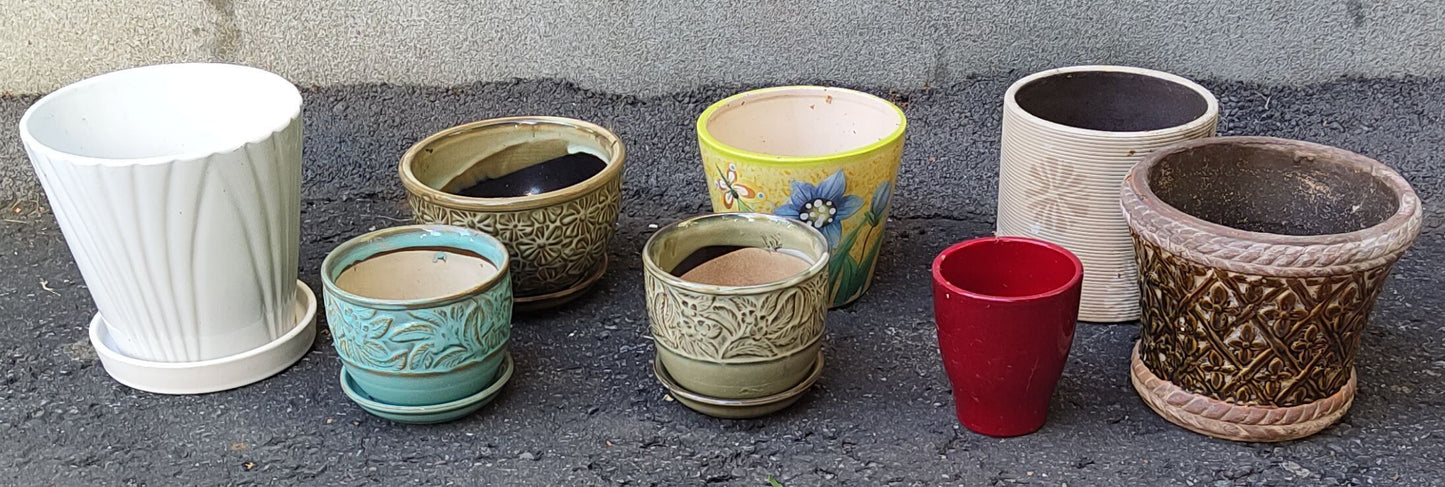 Pots à fleur en céramique