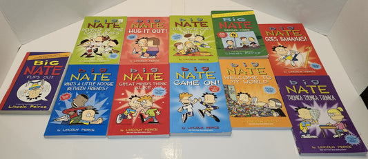 Lot de 11 livres de Big Nate de Lincoln Peirce