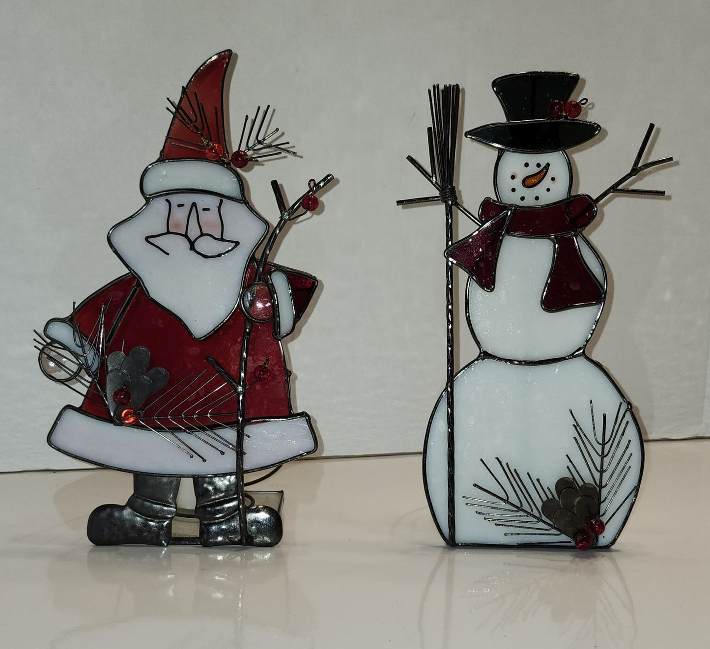 Statuettes en vitrail