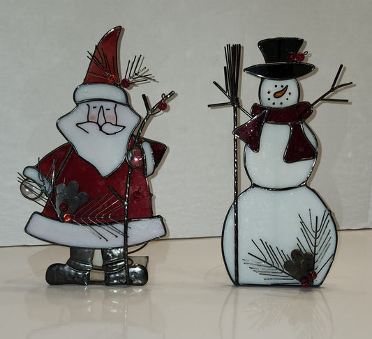 Statuettes en vitrail