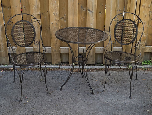 Table à bistro en métal