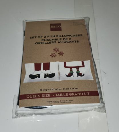 Ensemble de 2 taies d'oreiller de Noël