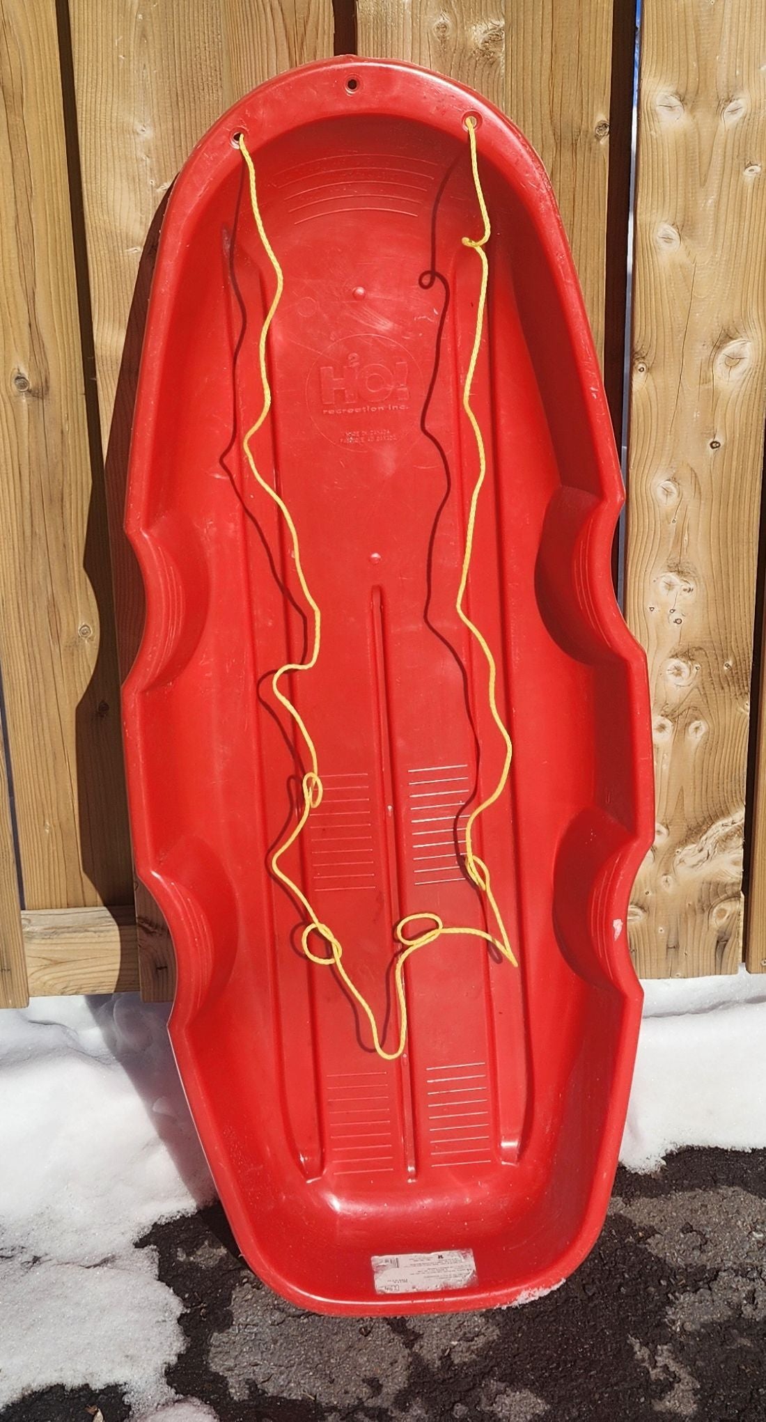 Luge en plastique H2O