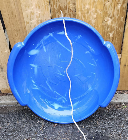 Luge en plastique rond