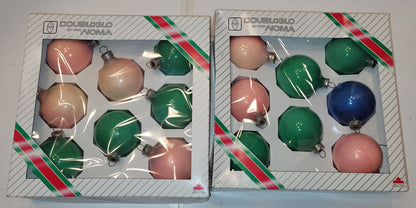 Boules de Noël vintage en verre