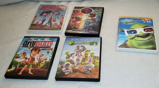 Lot de 5 films d'animation