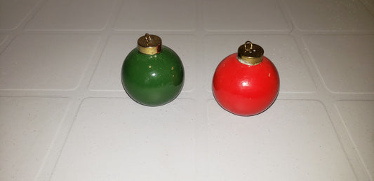 Salière et poivrière boule de Noël