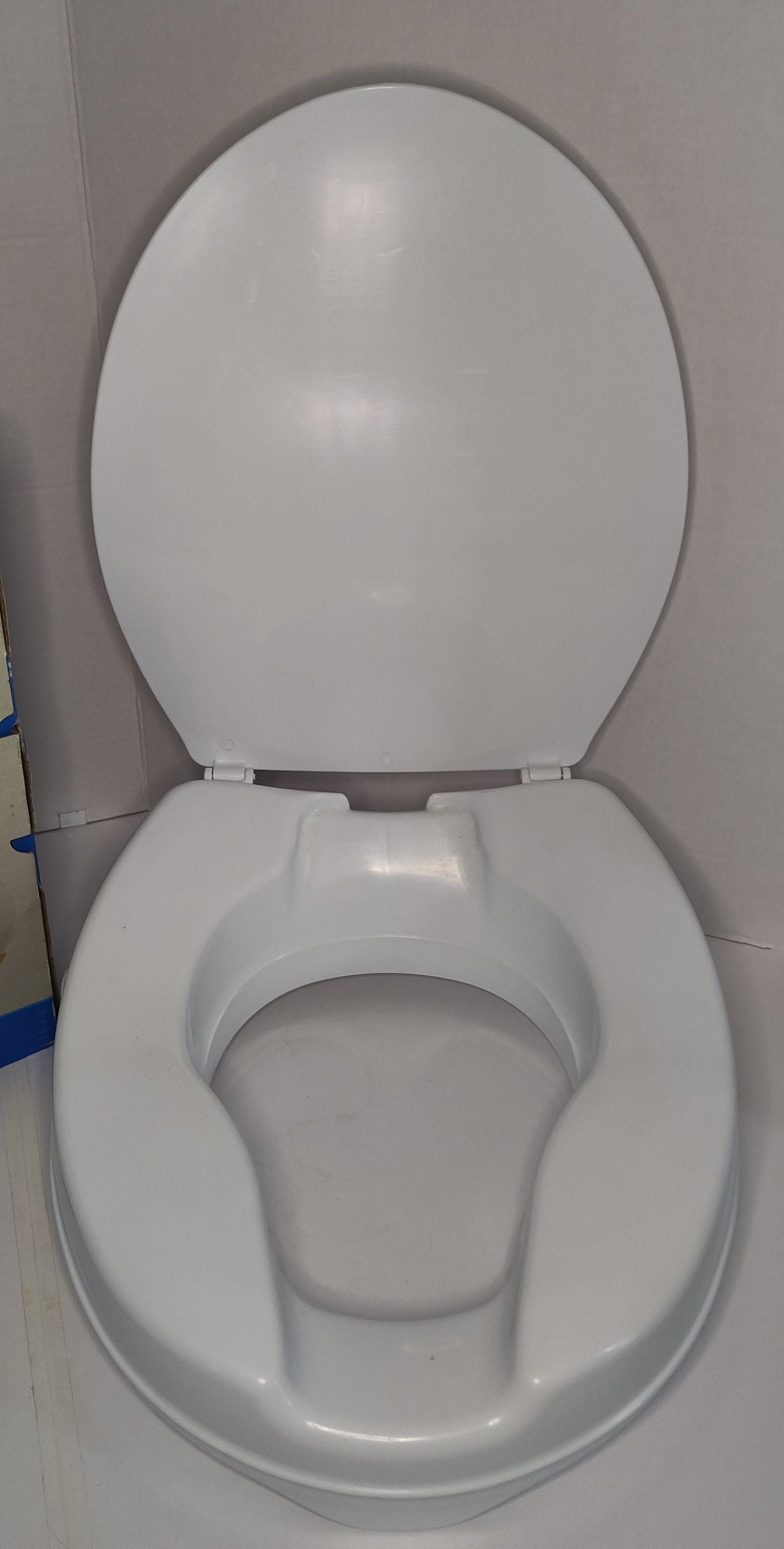 Siège de toilette surélevé 2 en 1 avec accoudoirs amovibles sans